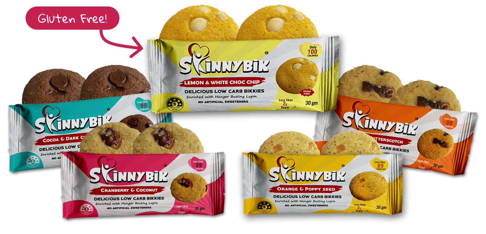 Skinnybik Australia's Healthiest Lupin Biscuits