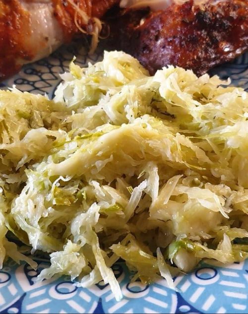 Keto Cooked cabbage with cheese Skinnybik
