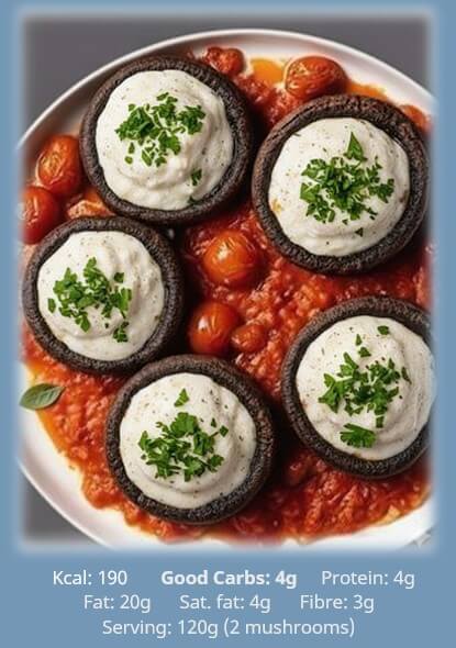 Cheesy mushrooms