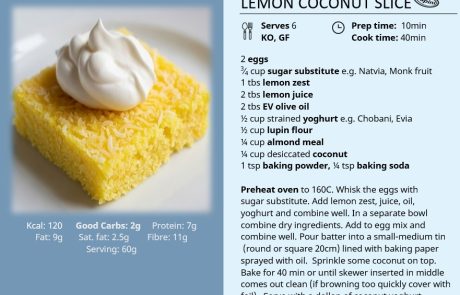 Lemon coconut slice